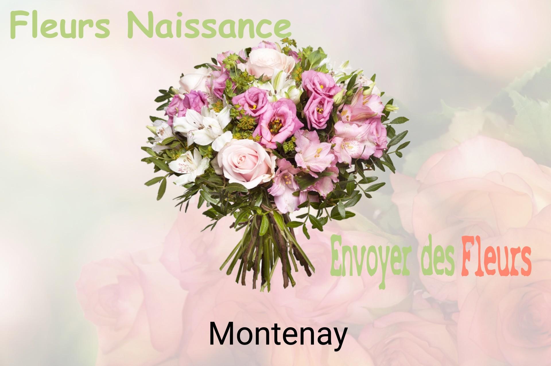 Bouquet de fleurs de naissance livré à Montenay